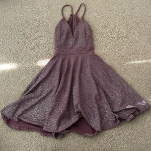 homecoming dress sparkly purple